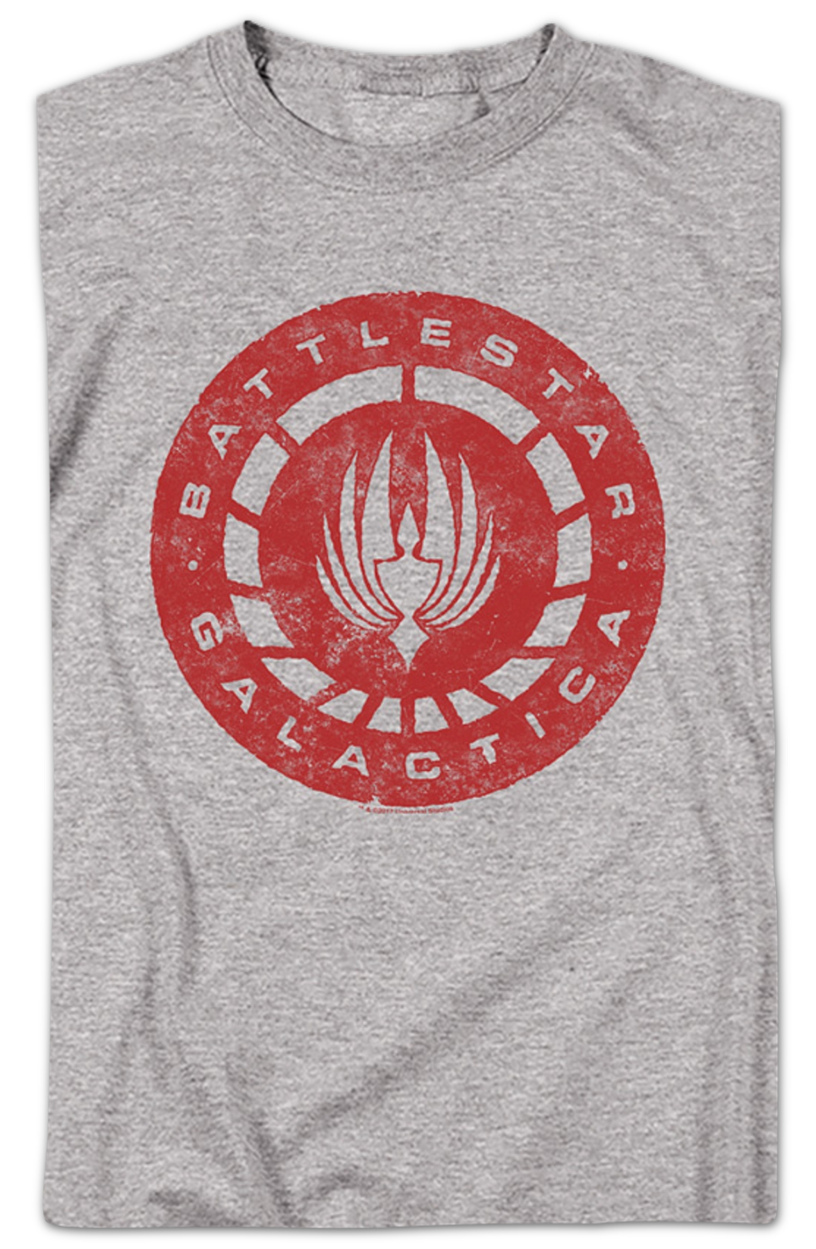 Distressed Logo Battlestar Galactica T-Shirt