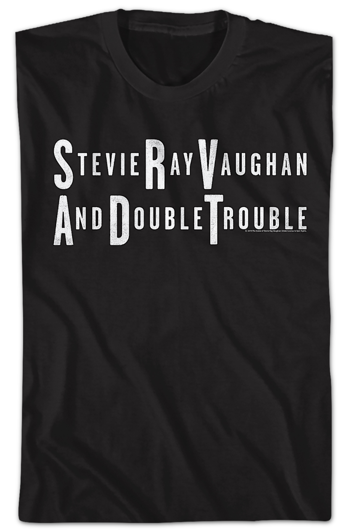 Distressed Logo Stevie Ray Vaughan And Double Trouble T-Shirt
