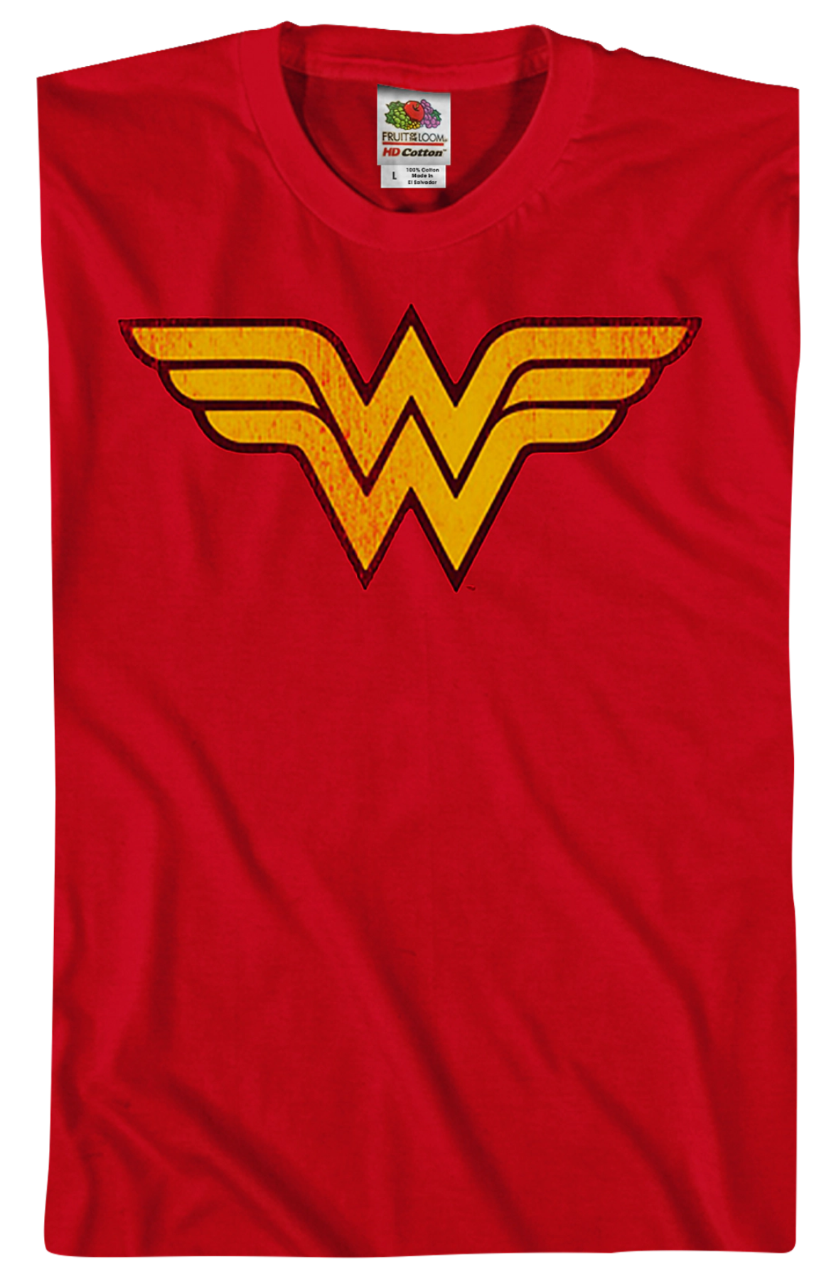 Distressed Logo Wonder Woman T-Shirt
