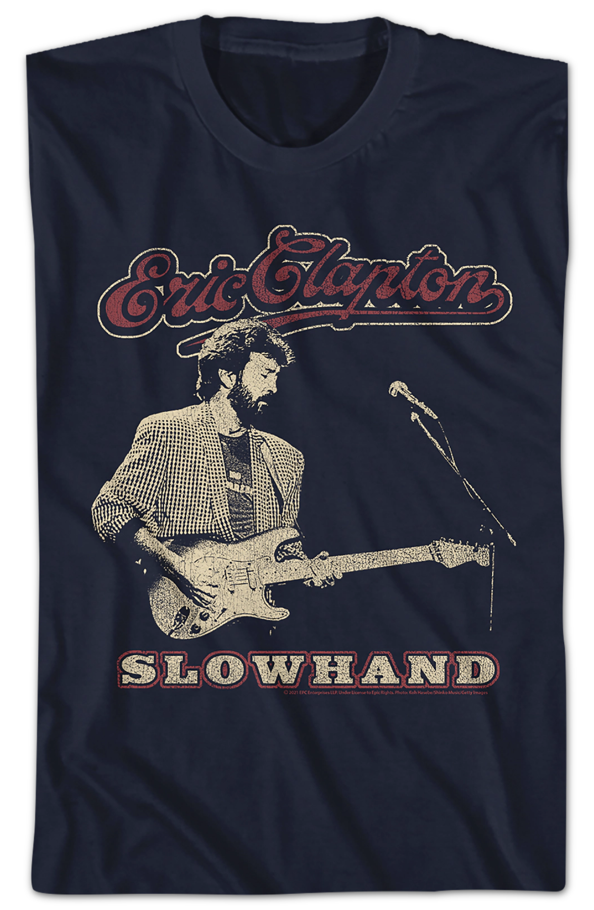 Distressed Slowhand Eric Clapton T-Shirt