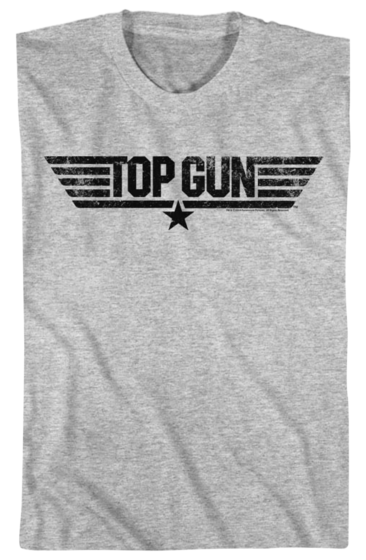 Distressed Top Gun Logo T-Shirt