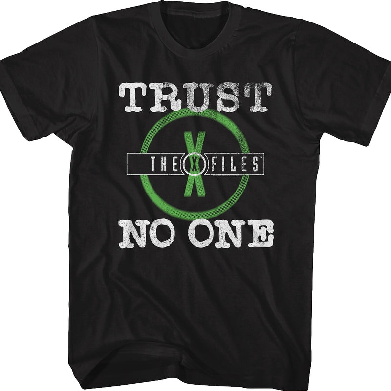 Distressed Trust No One X-Files T-Shirt