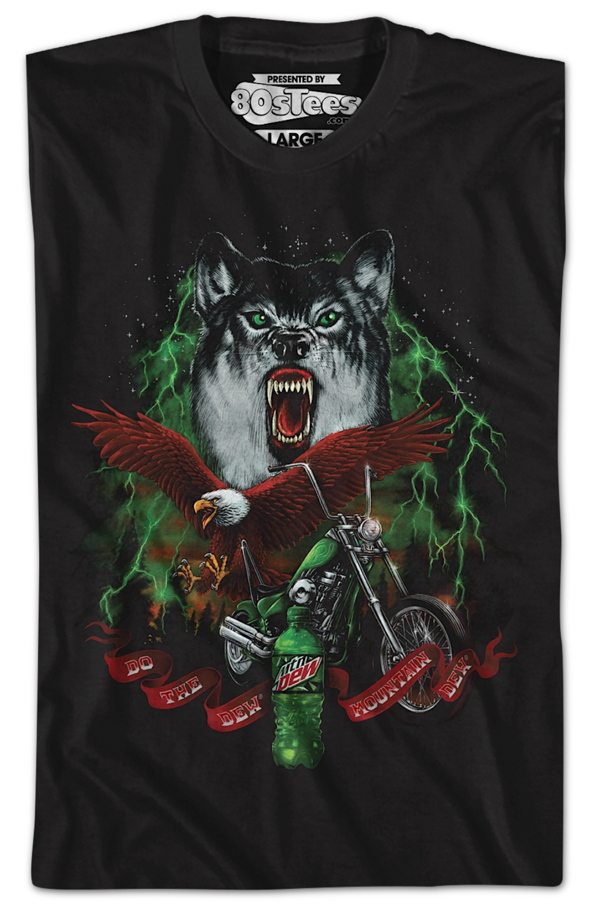 Do The Dew Wolf Eagle Mountain Dew T-Shirt