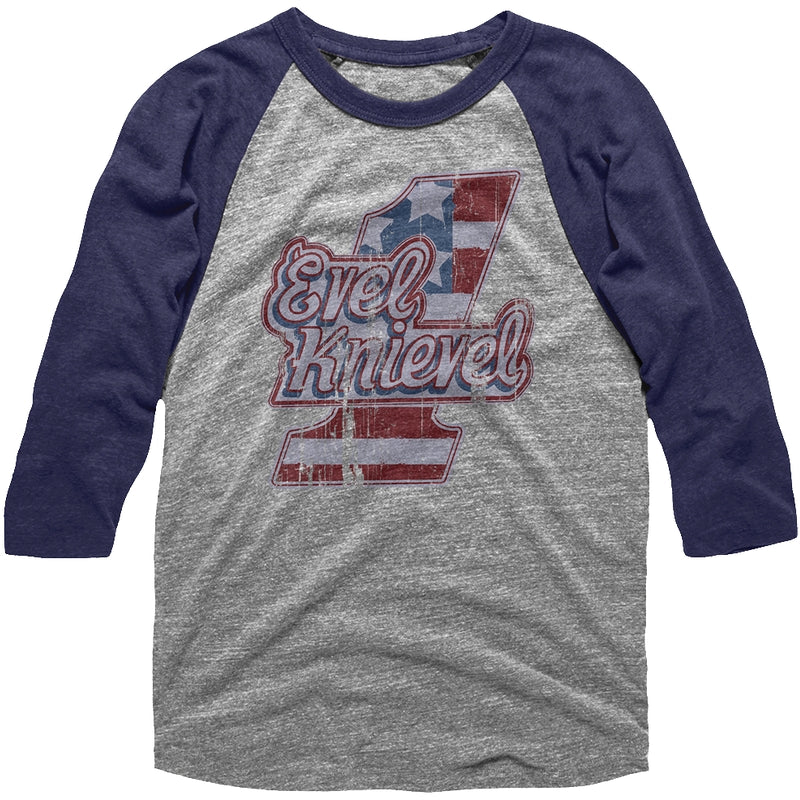 Evel Knievel Raglan Baseball Shirt