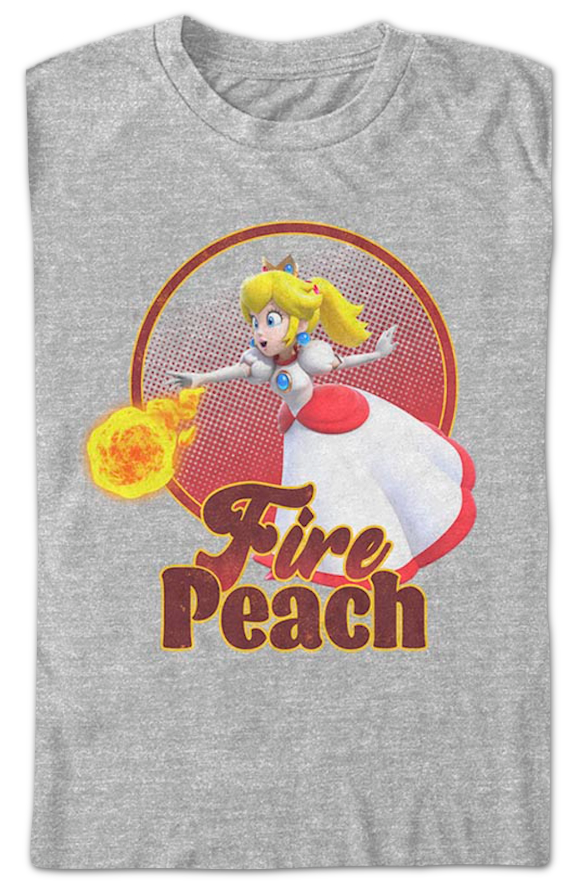 Fire Peach Super Mario Bros. T-Shirt