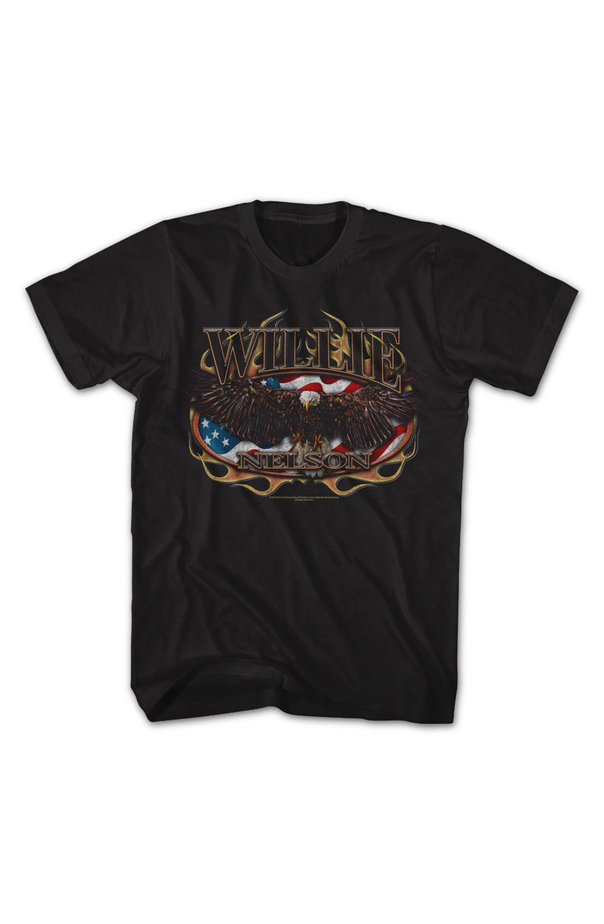 Flag & Eagle Willie Nelson T-Shirt