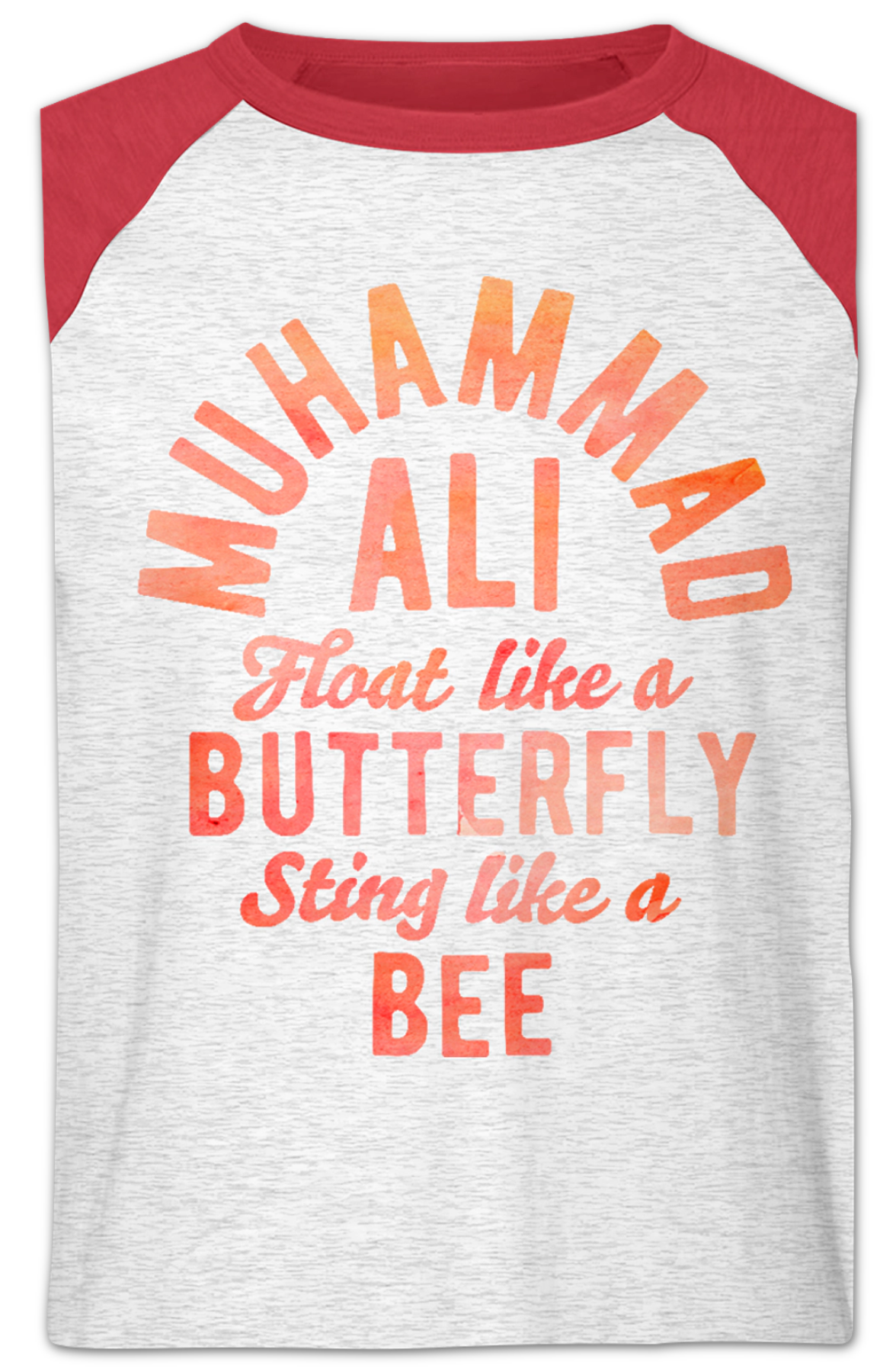 Float Like A Butterfly Sting Like A Bee Muhammad Ali Raglan Baseball Shirt
