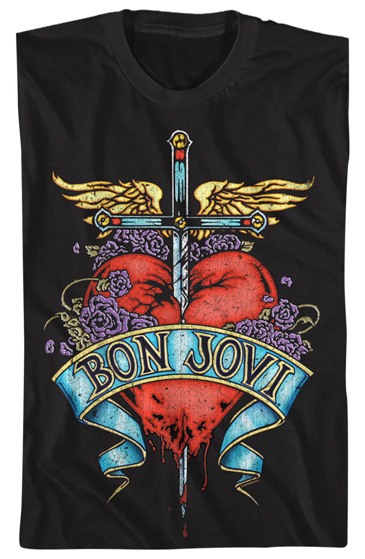 Floral Logo Bon Jovi T-Shirt