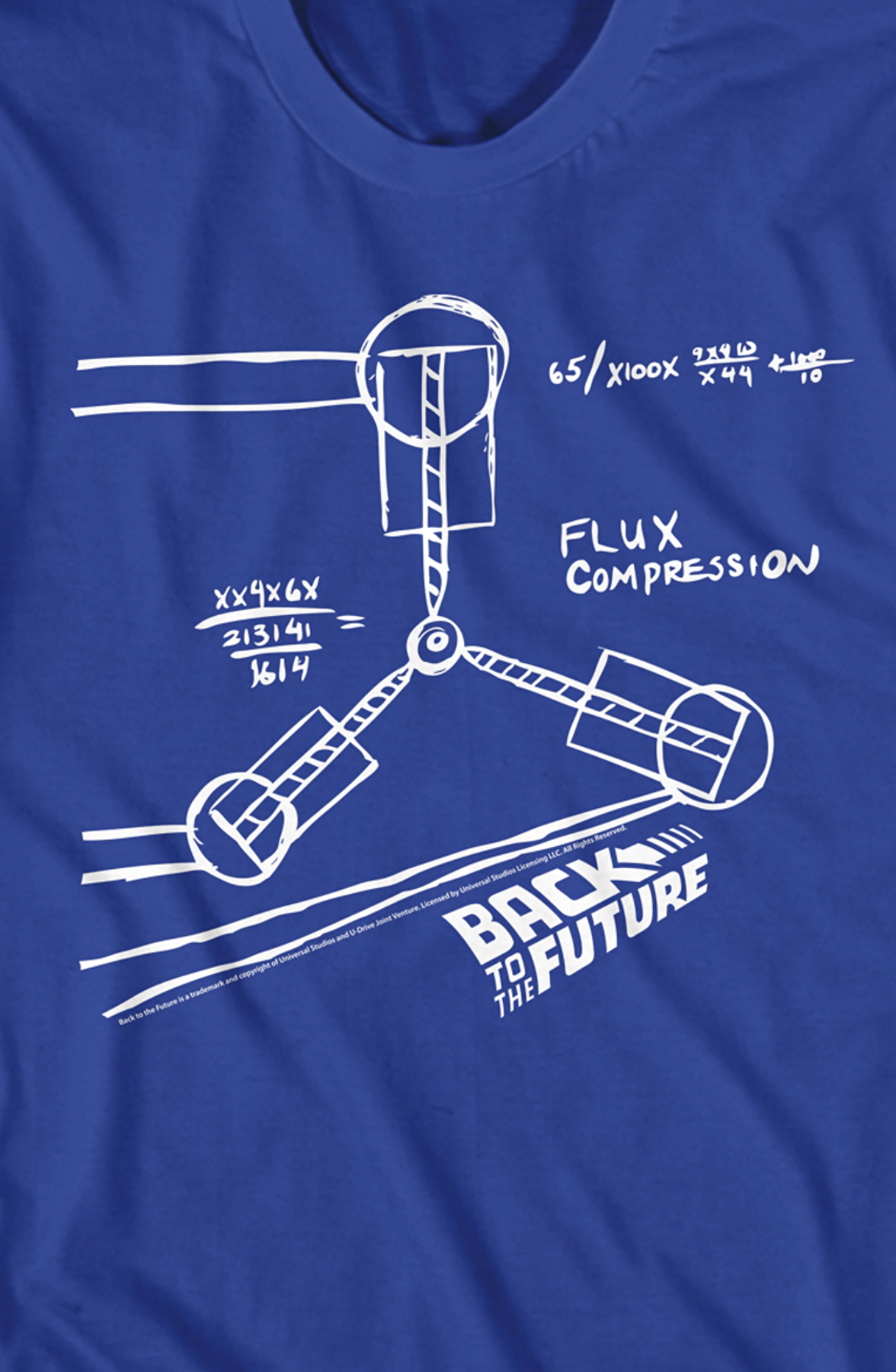 Flux Capacitor Sketch Back To The Future T-Shirt