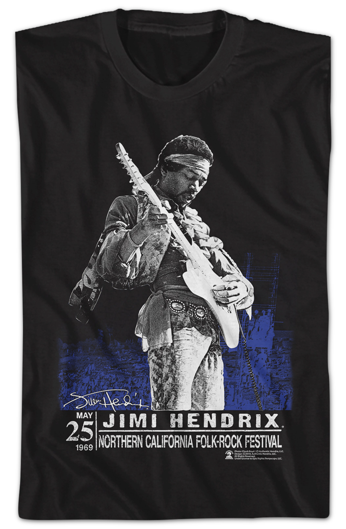 Folk-Rock Festival Jimi Hendrix T-Shirt