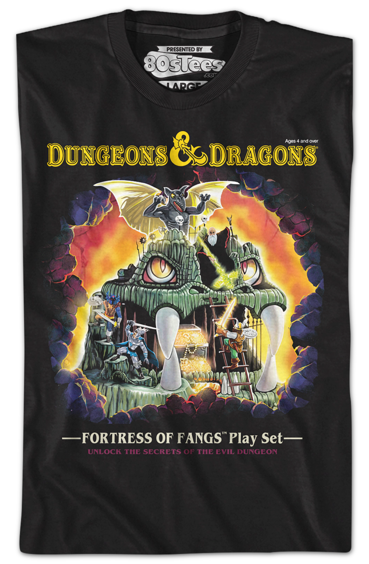 Fortress Of Fangs Dungeons & Dragons T-Shirt