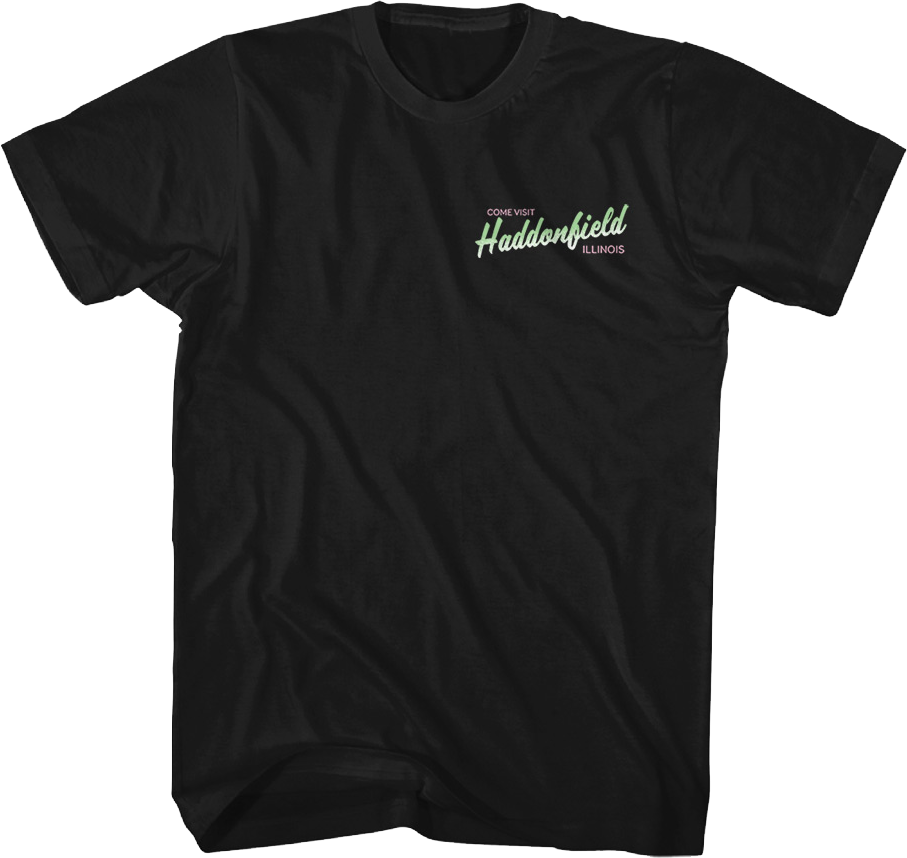 Front & Back Come Visit Haddonfield Halloween T-Shirt