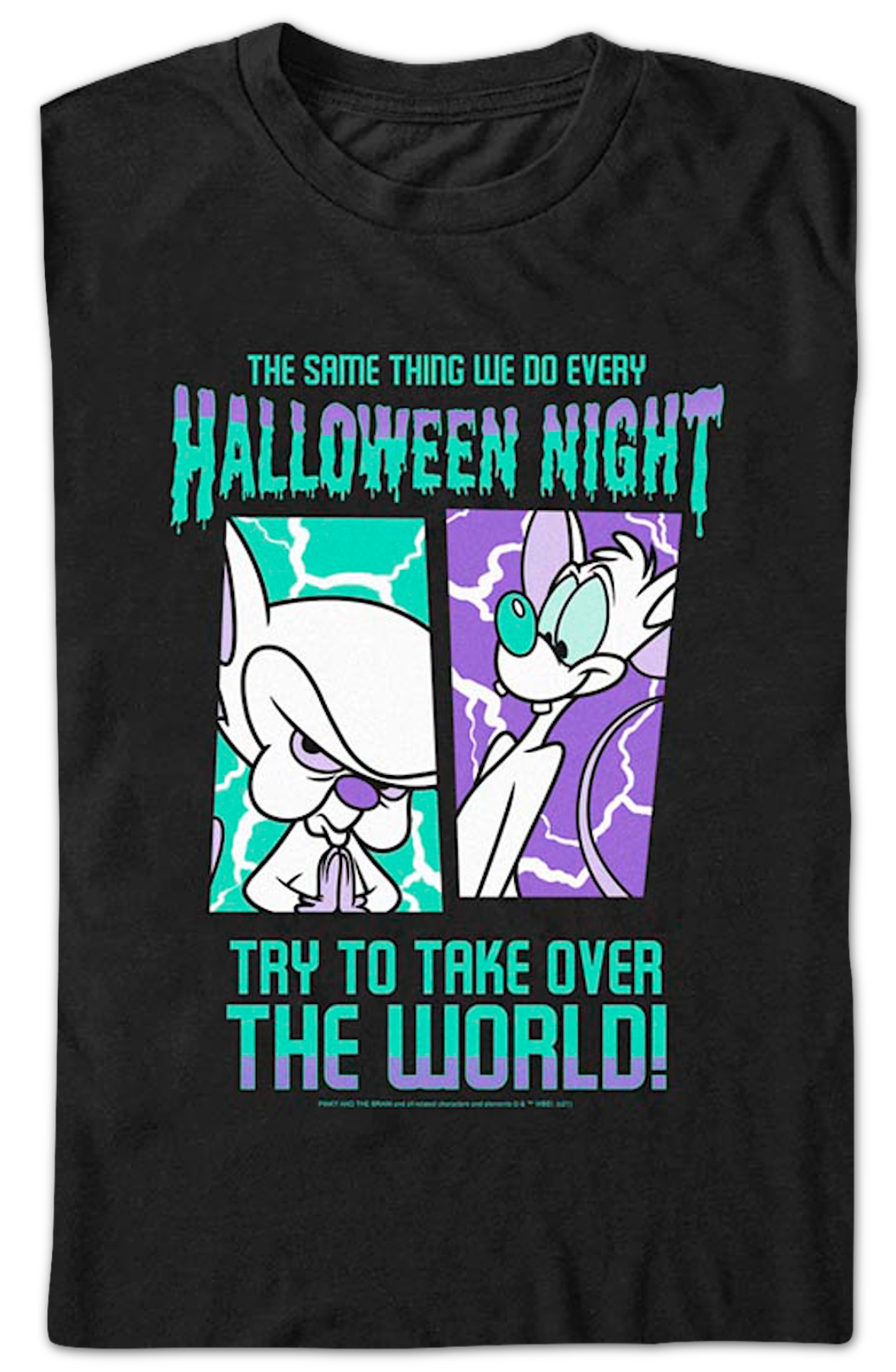 Halloween Night Pinky and the Brain T-Shirt