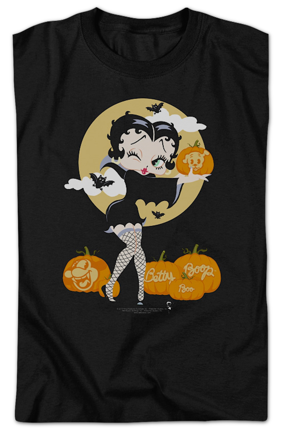 Halloween Pumpkin Patch Betty Boop T-Shirt