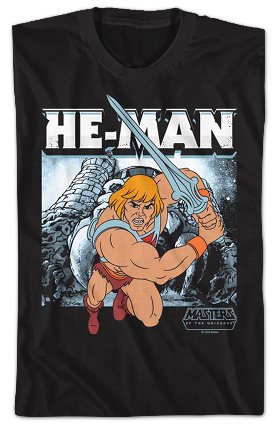 He-Man Castle Grayskull Action Pose Masters of the Universe T-Shirt