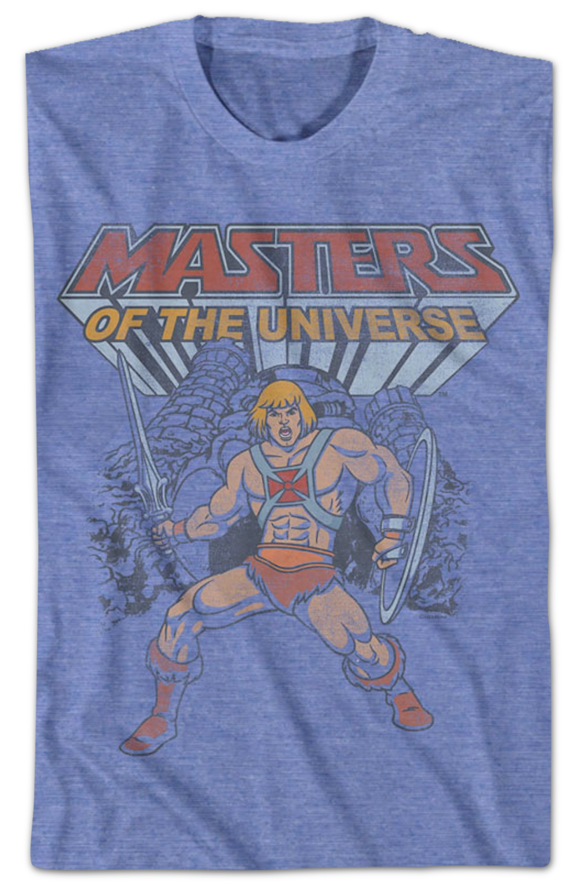 He-Man Castle Grayskull Hero Pose Masters of the Universe T-Shirt