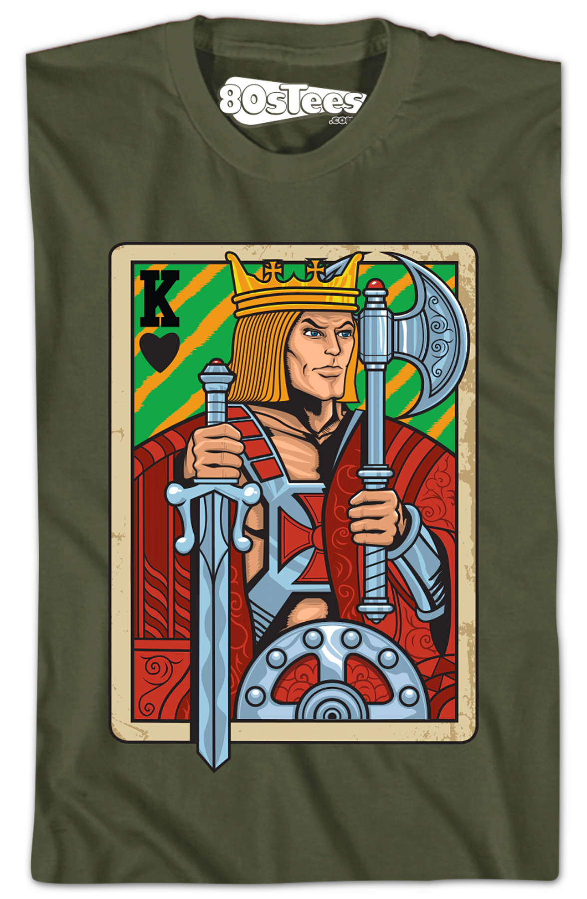 He-Man King Adam Playing Card T-Shirt