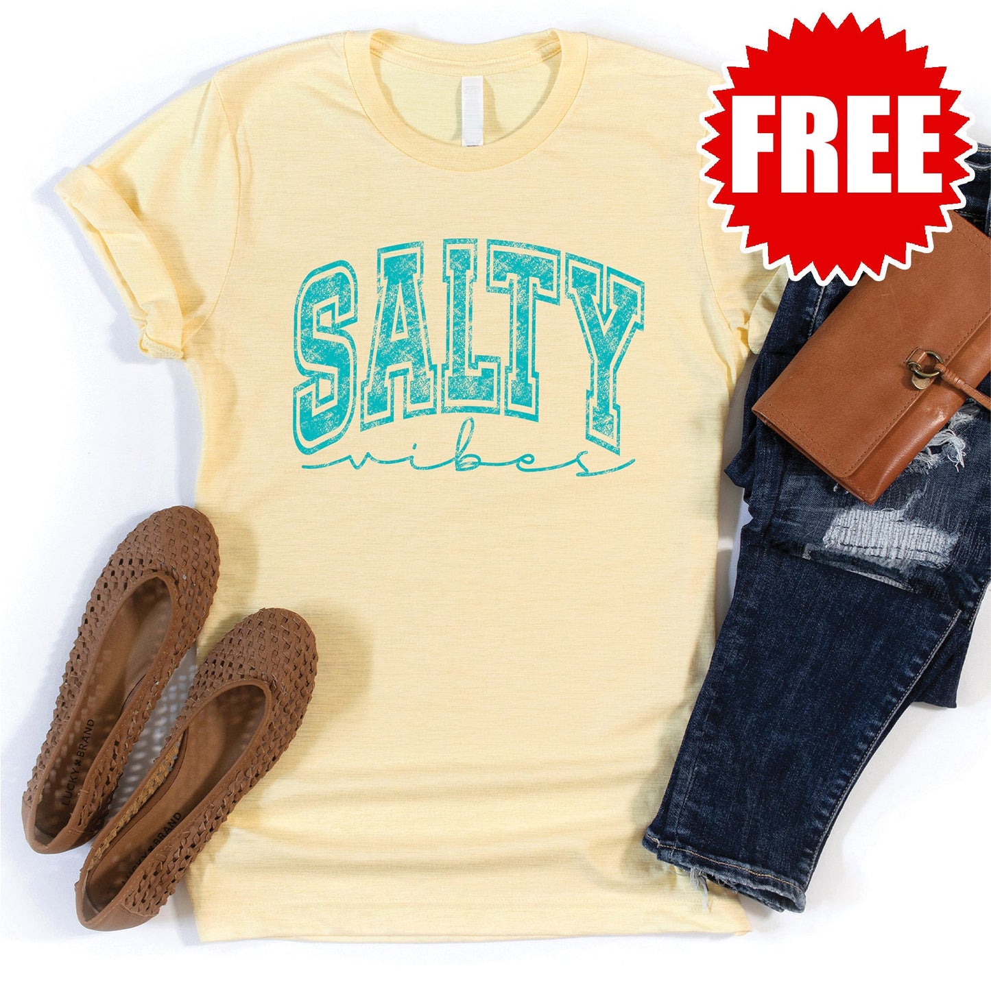 Salty Tee - Heather Lemonade - 0