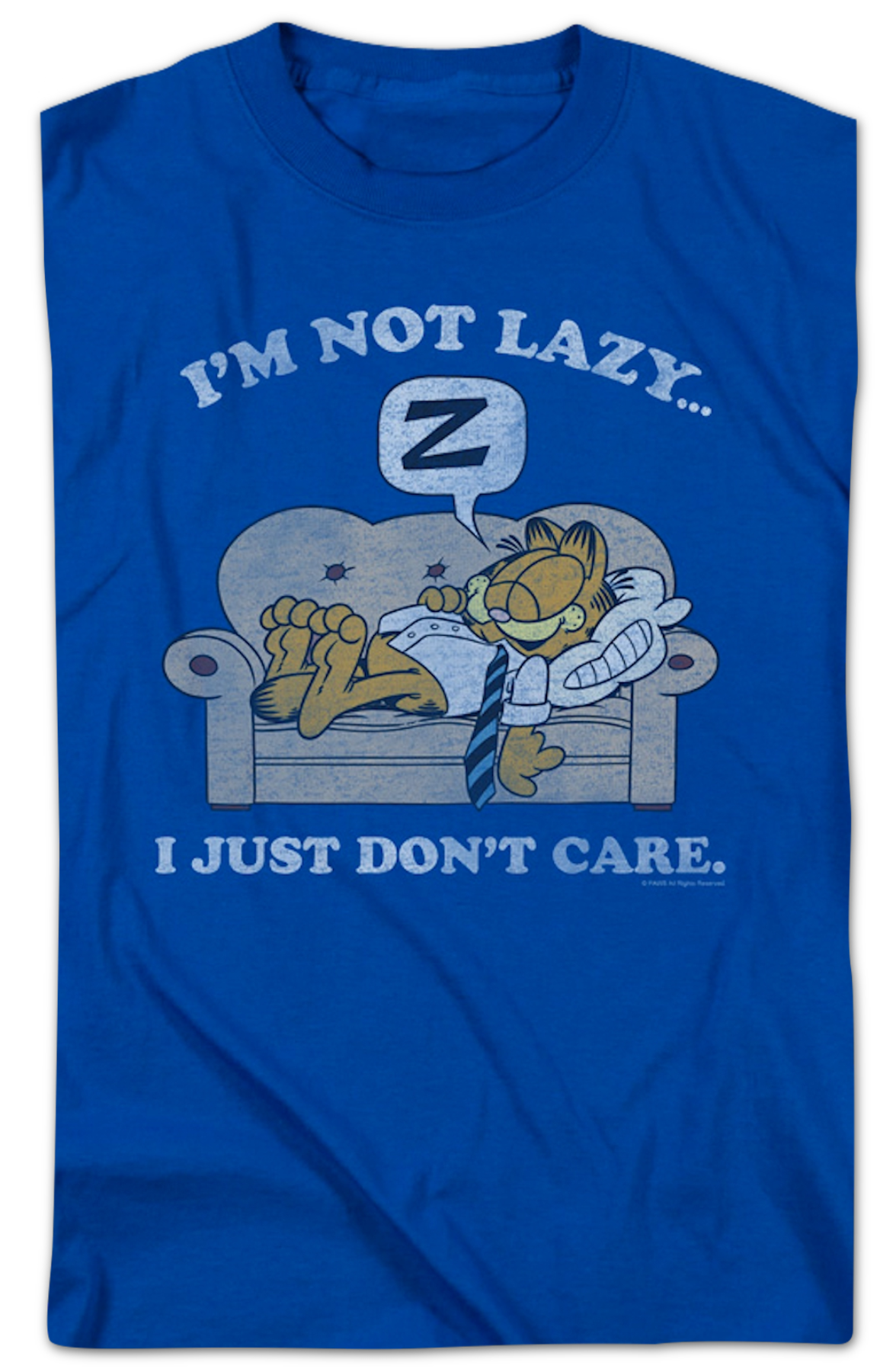 I'm Not Lazy I Just Don't Care Garfield T-Shirt