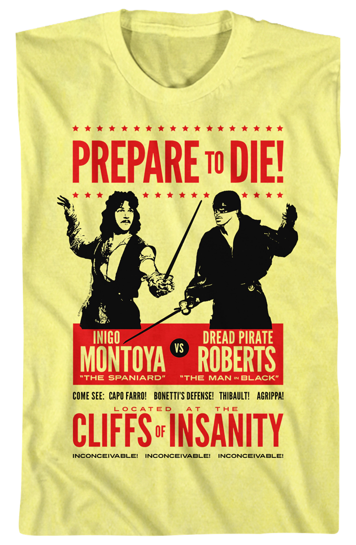 Inigo Montoya vs Dread Pirate Roberts Princess Bride T-Shirt