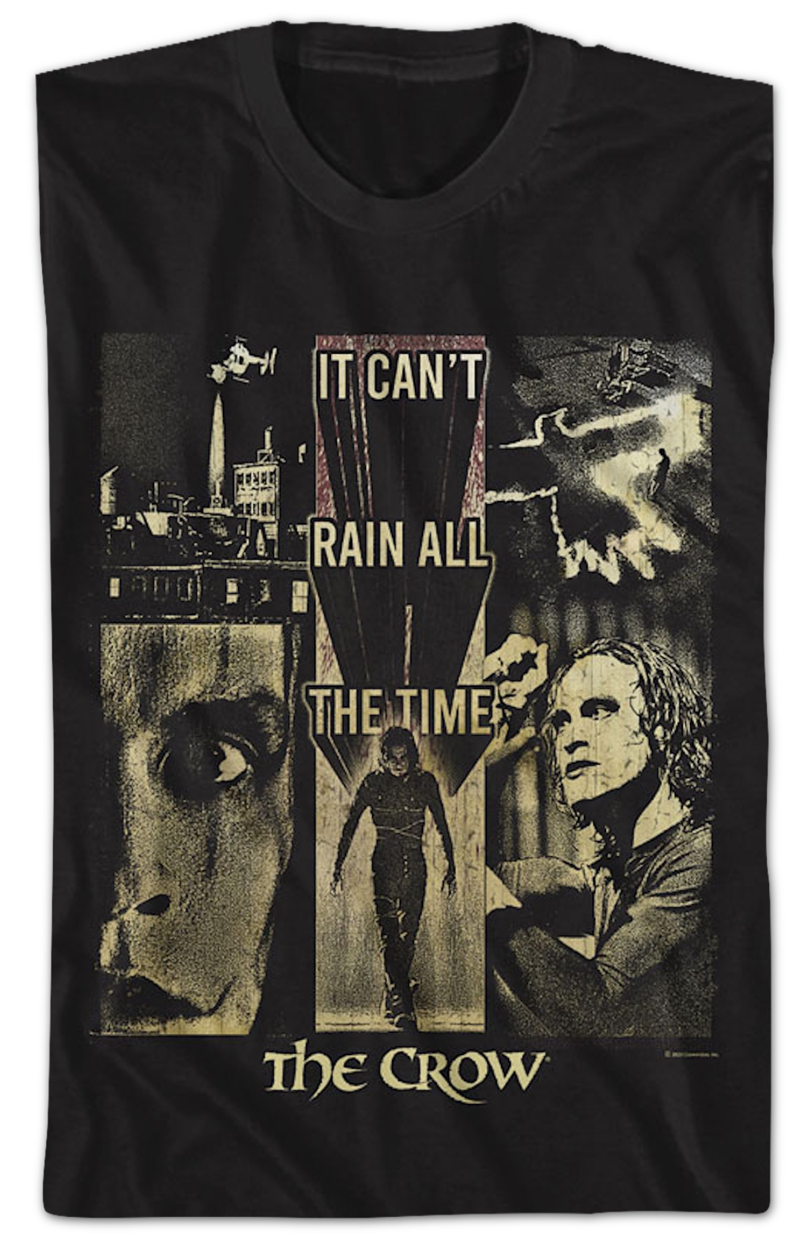 It Can't Rain All The Time Collage The Crow T-Shirt