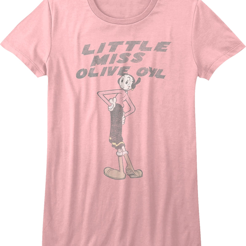 Womens Little Miss Olive Oyl Popeye Shirt
