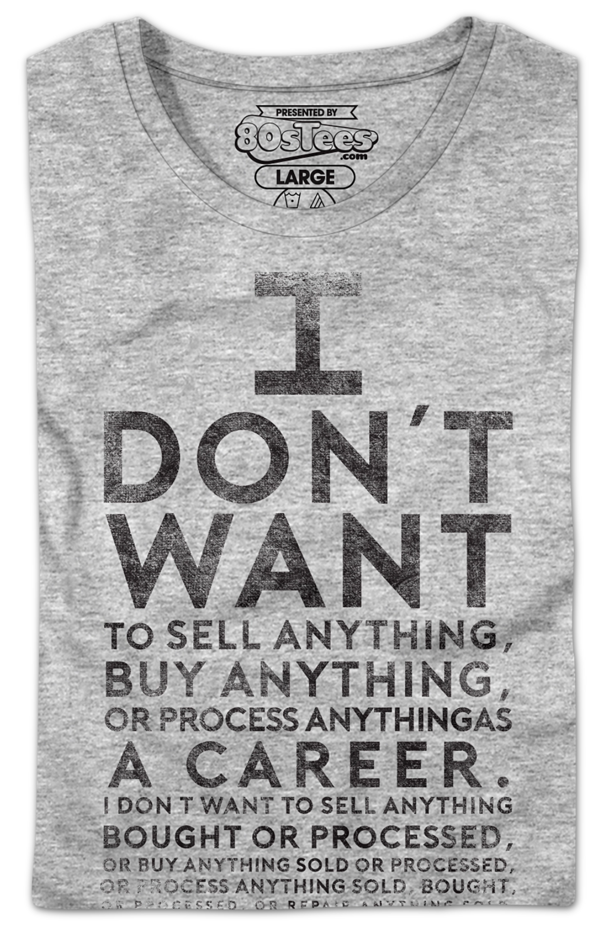 Womens Lloyd Dobler I Don't Want To Sell Anything Say Anything Shirt