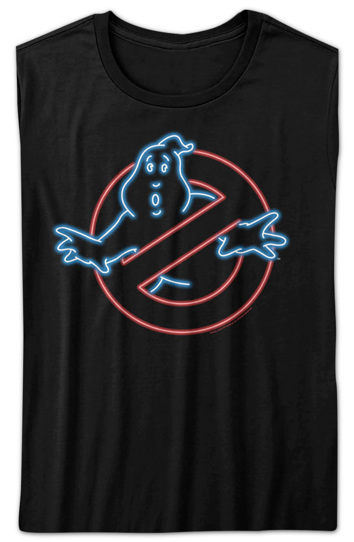 Womens Neon Logo Real Ghostbusters Shirt