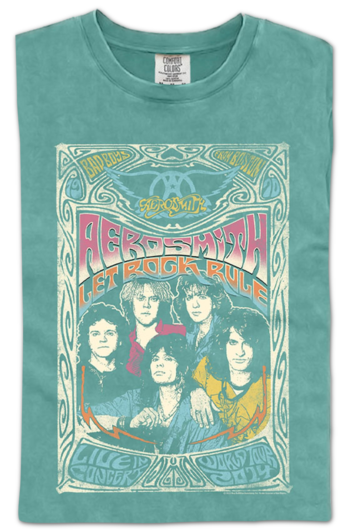 Let Rock Rule Aerosmith Comfort Colors Brand T-Shirt