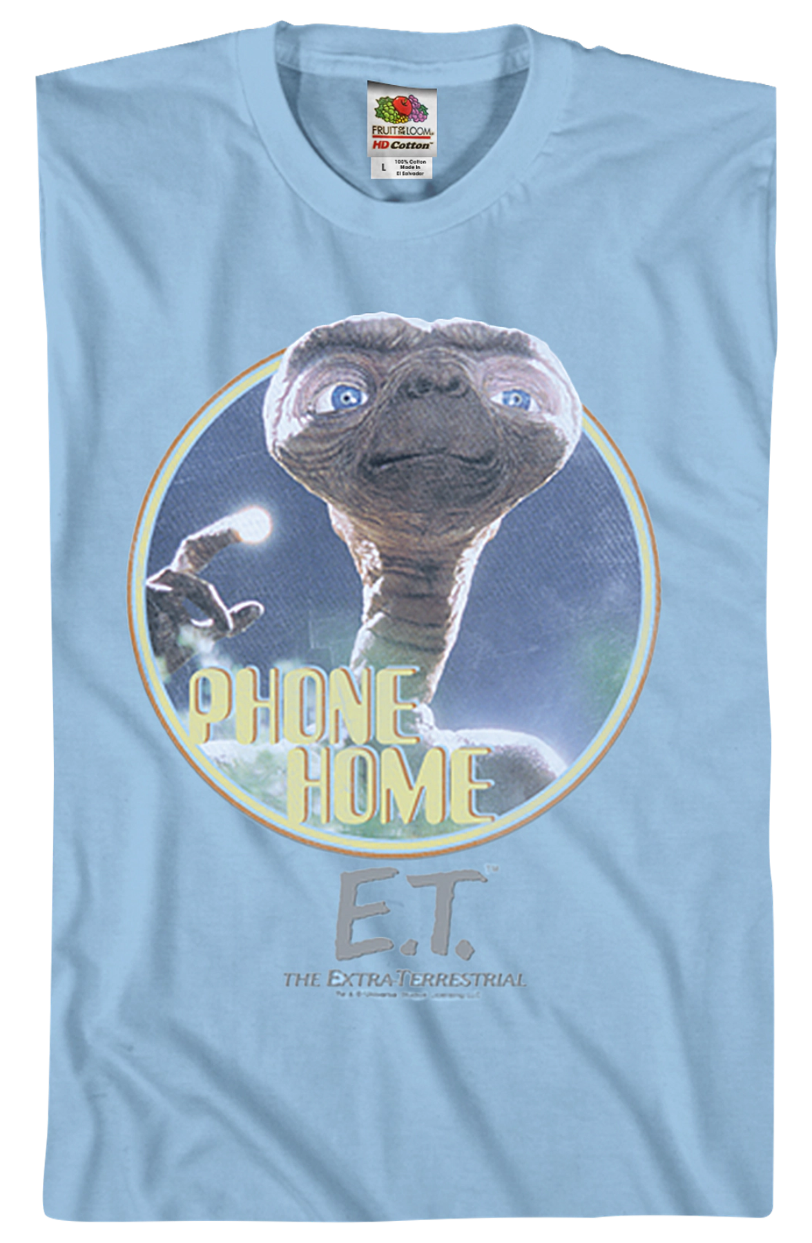 Light Blue Phone Home ET Shirt