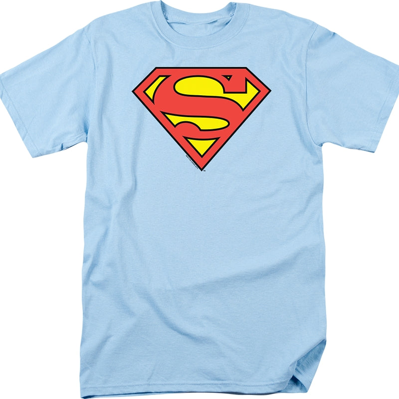 Light Blue Superman Logo Shirt
