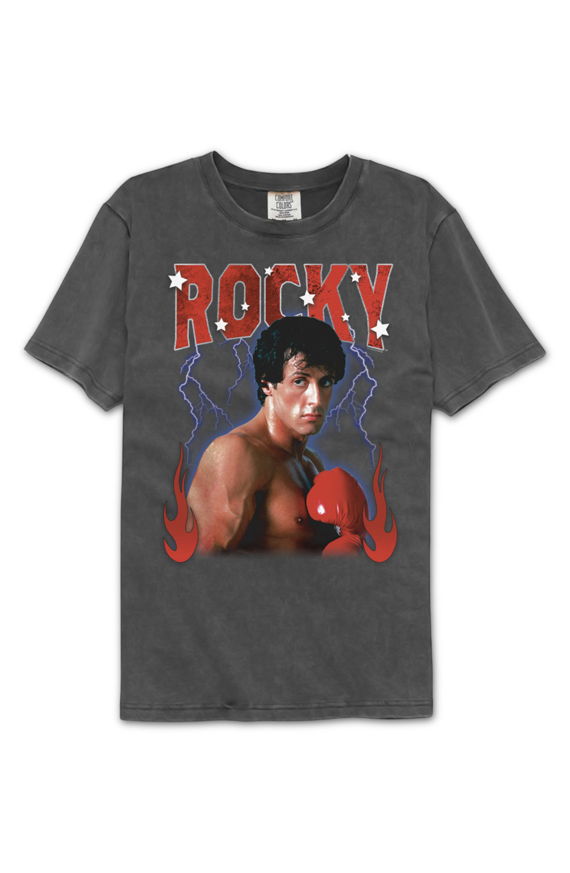 Lightning & Flames Rocky Comfort Colors Brand T-Shirt