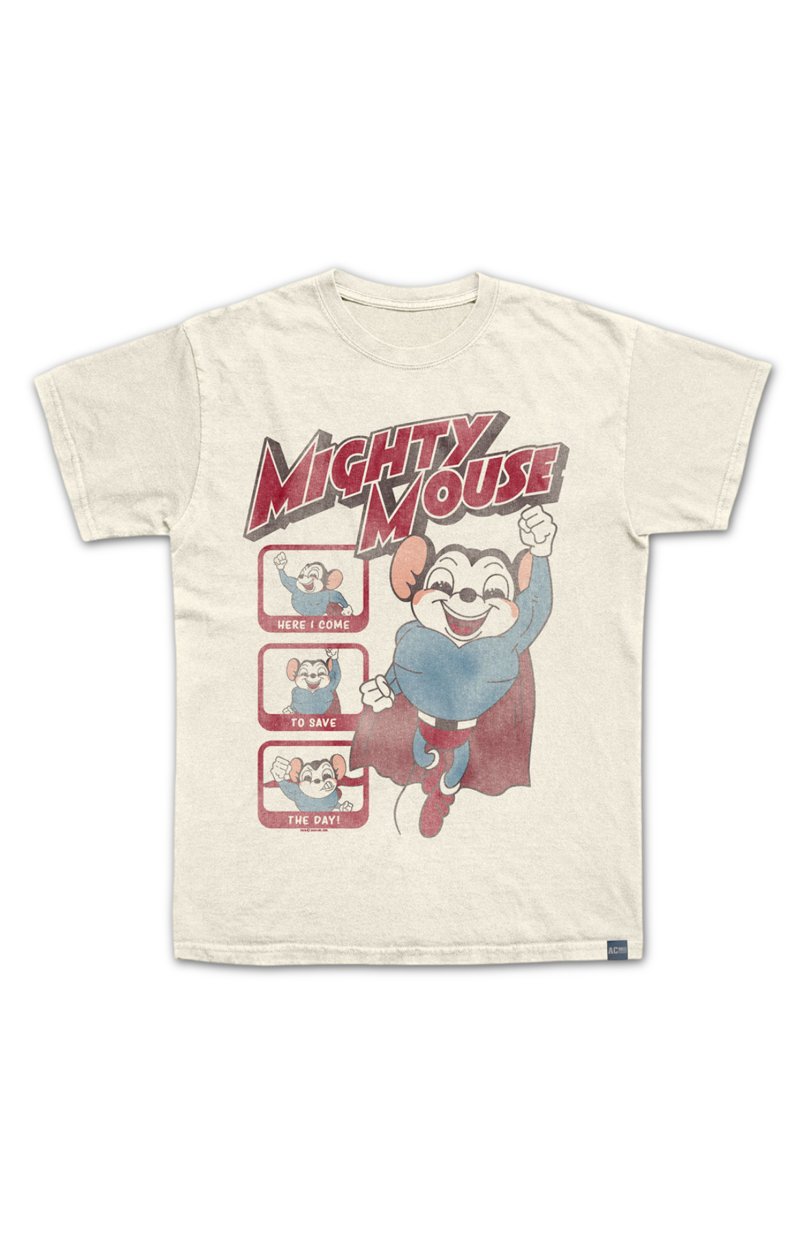 Made In USA Save The Day Mighty Mouse T-Shirt