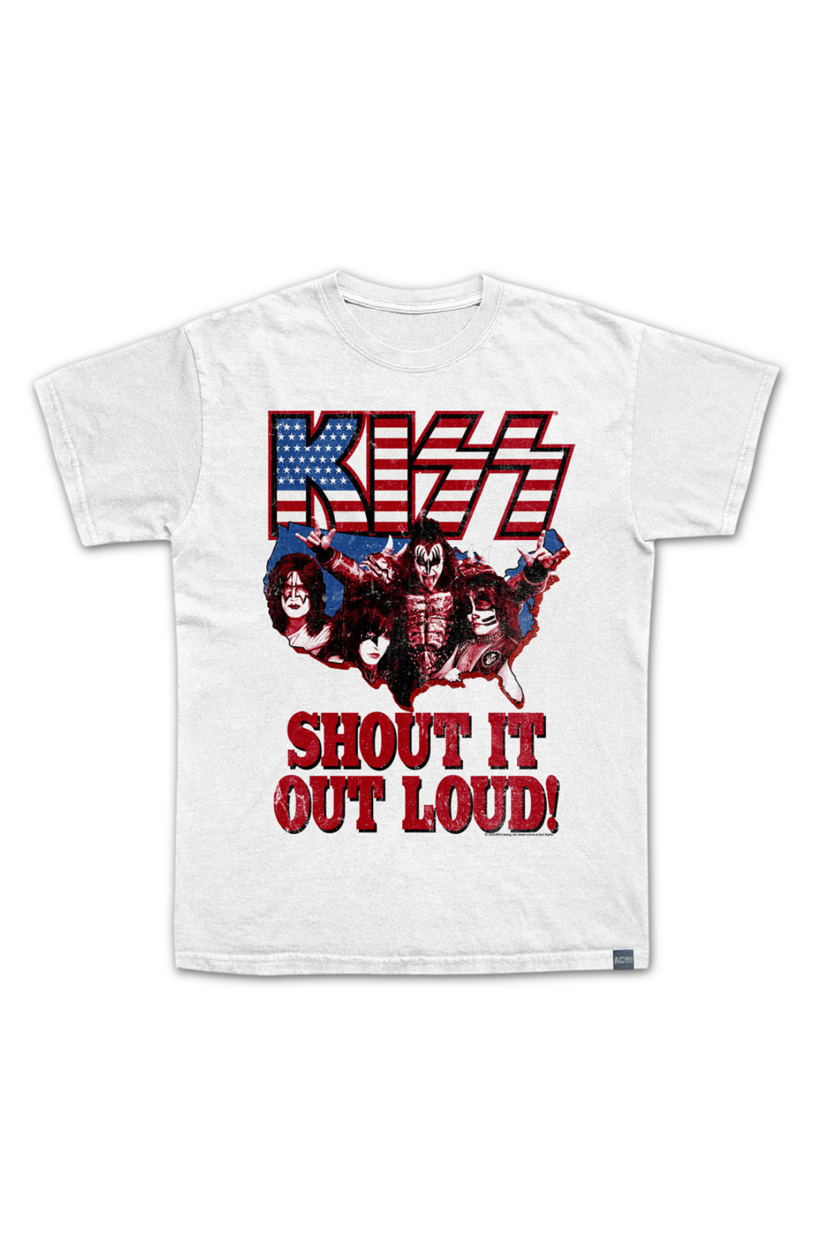 Made In USA Shout It Out Loud KISS T-Shirt