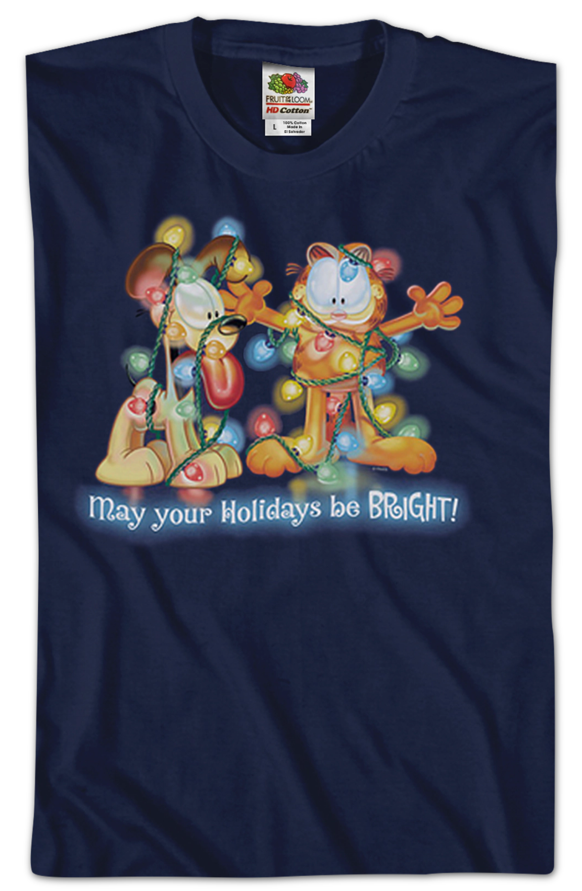 May Your Holidays Be Bright Garfield T-Shirt