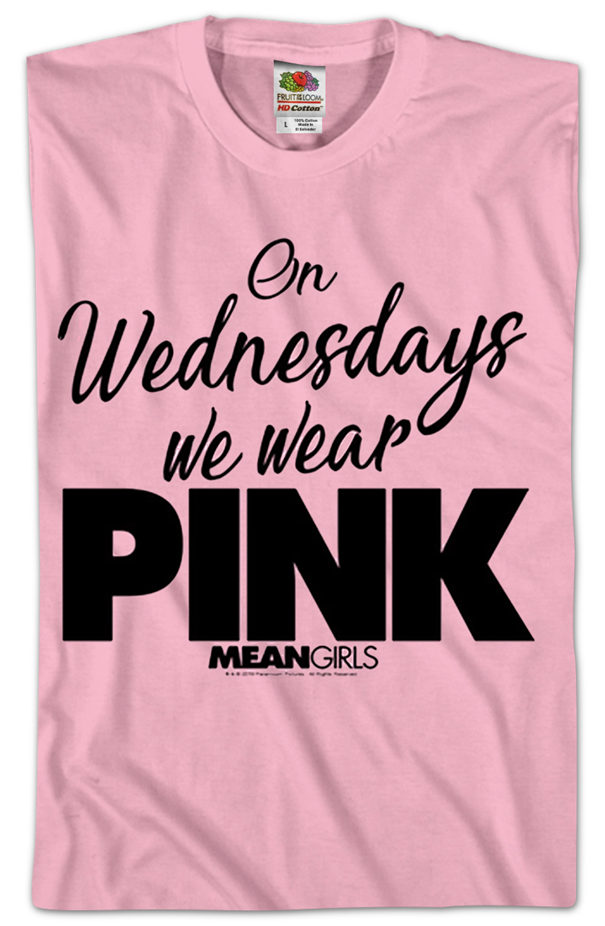 Mean Girls On Wednesdays We Wear Pink T-Shirt