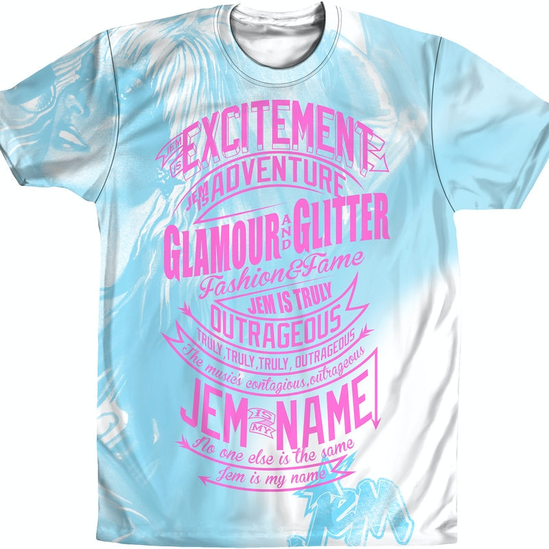 Mens Jem Theme Song Sublimation Shirt