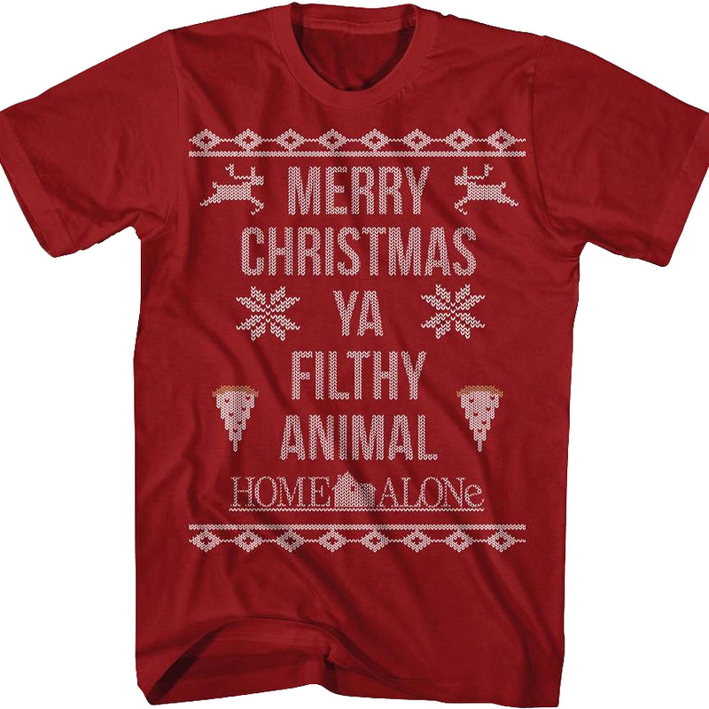Merry Christmas Ya Filthy Animal Home Alone T-Shirt