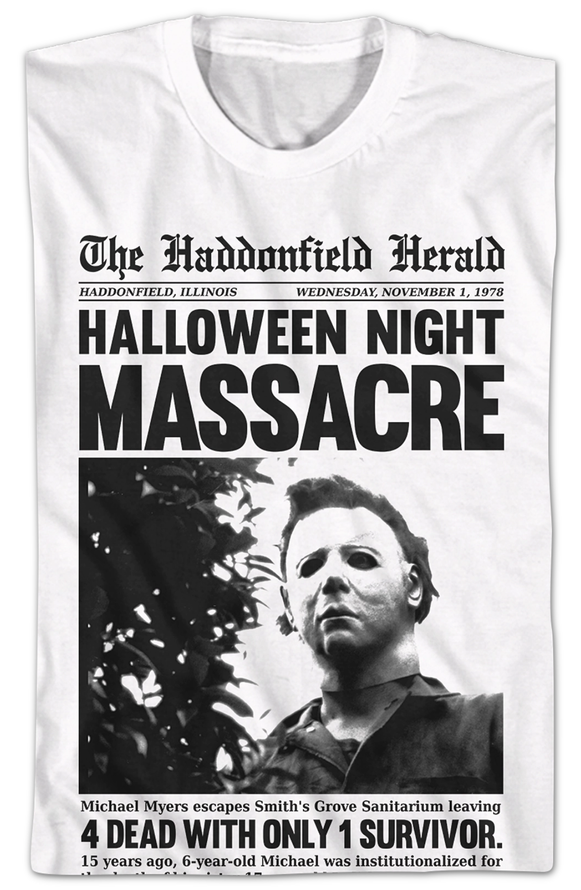 Michael Myers Headline Halloween T-Shirt