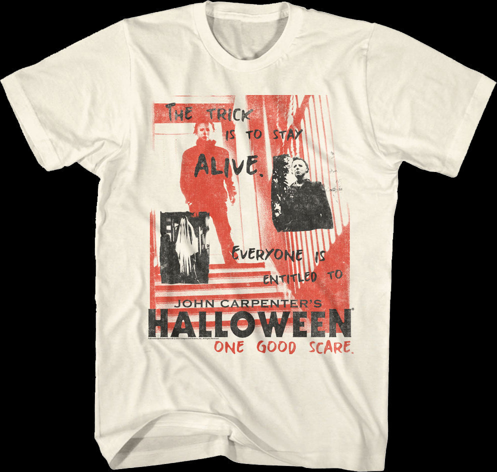 Michael Myers Taglines Collage Halloween T-Shirt