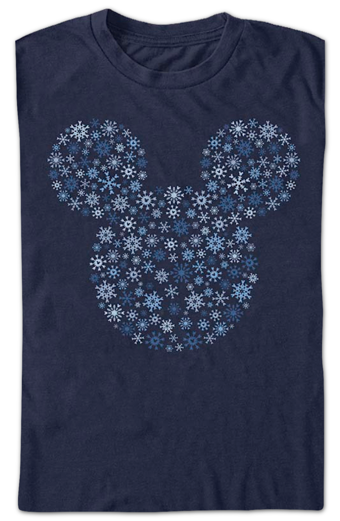 Snowflakes Design Mickey Mouse T-Shirt