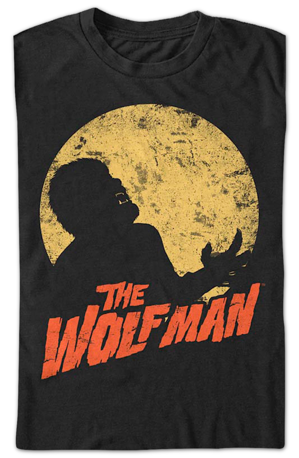 Moonlit Silhouette Wolf Man T-Shirt