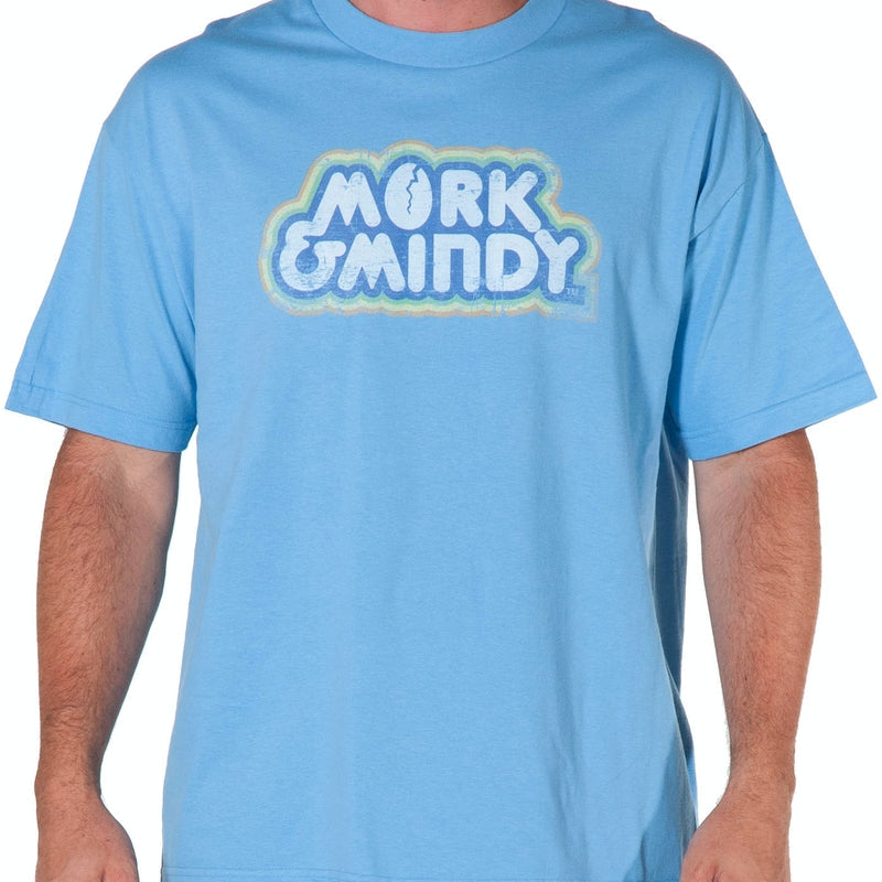 Mork and Mindy Distressed Logo Shirt