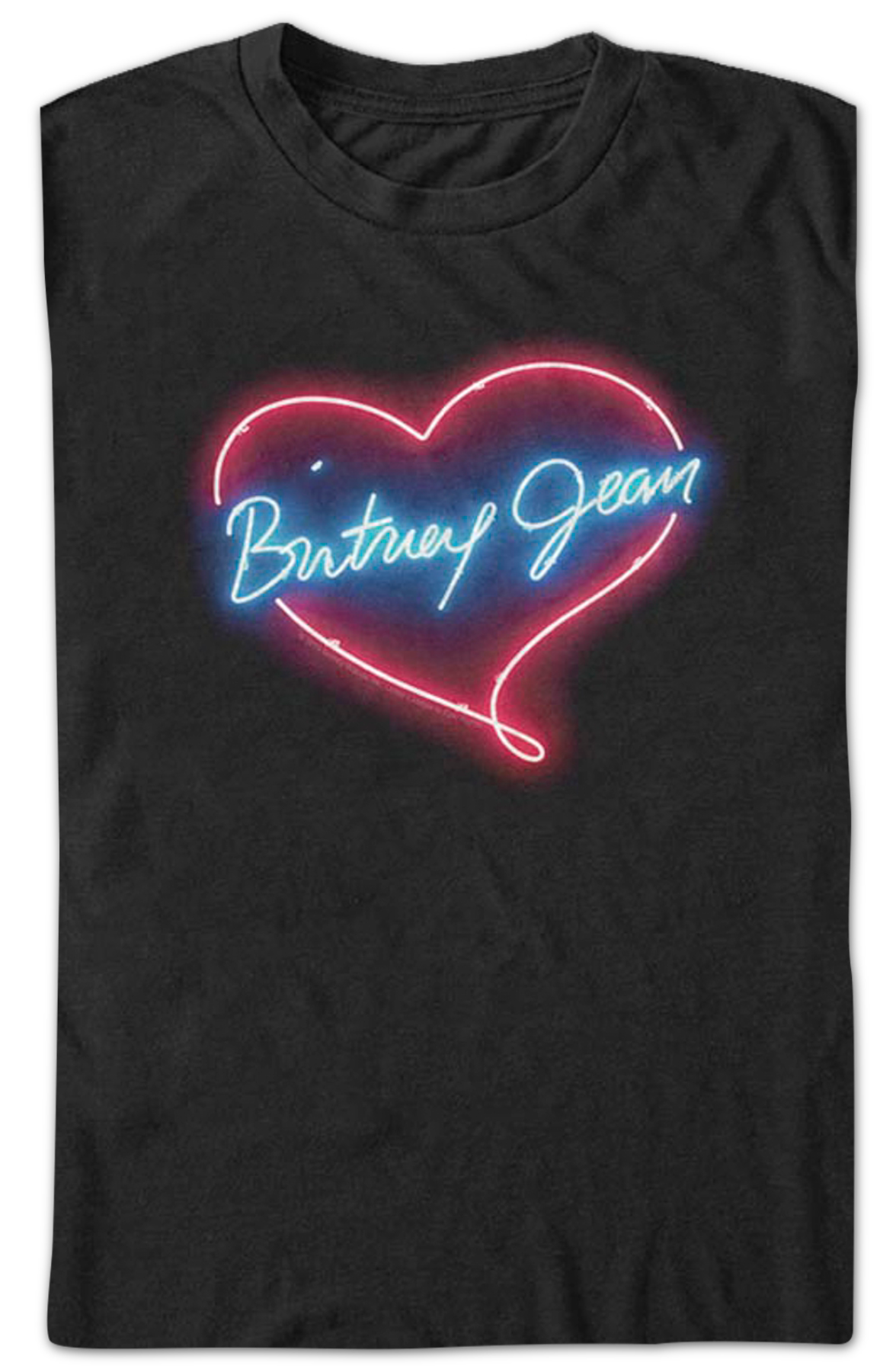 Neon Britney Jean Heart Britney Spears T-Shirt