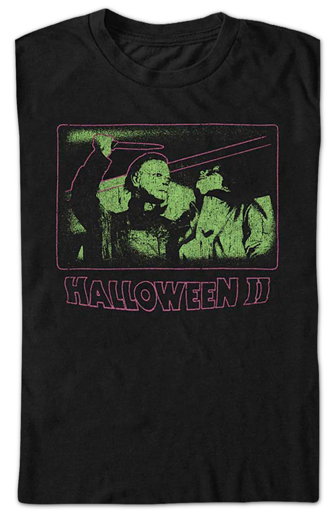 Neon Michael Myers Attack Halloween II T-Shirt