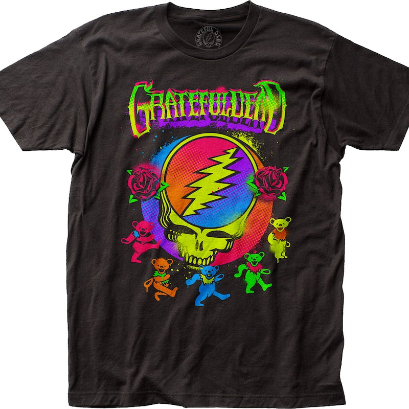 Neon Paint Grateful Dead T-Shirt