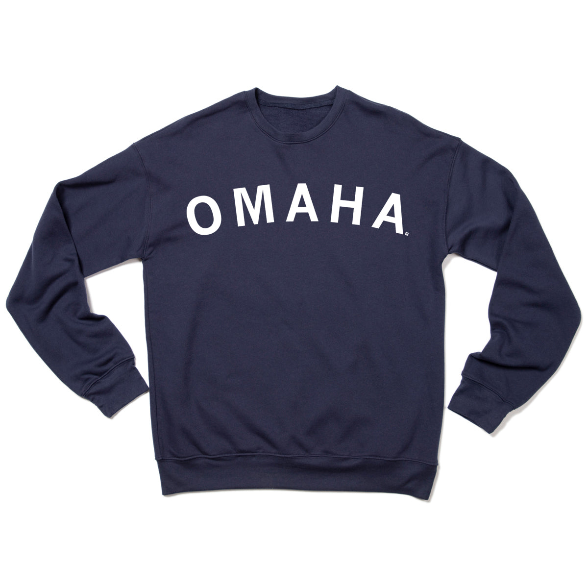 Omaha Curved Logo Crew Sweatshirt