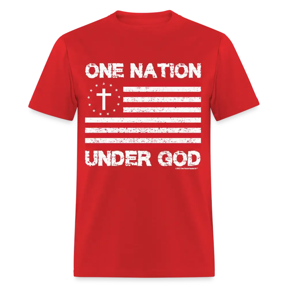 One Nation Under God Christian Flag Unisex Classic T-Shirt
