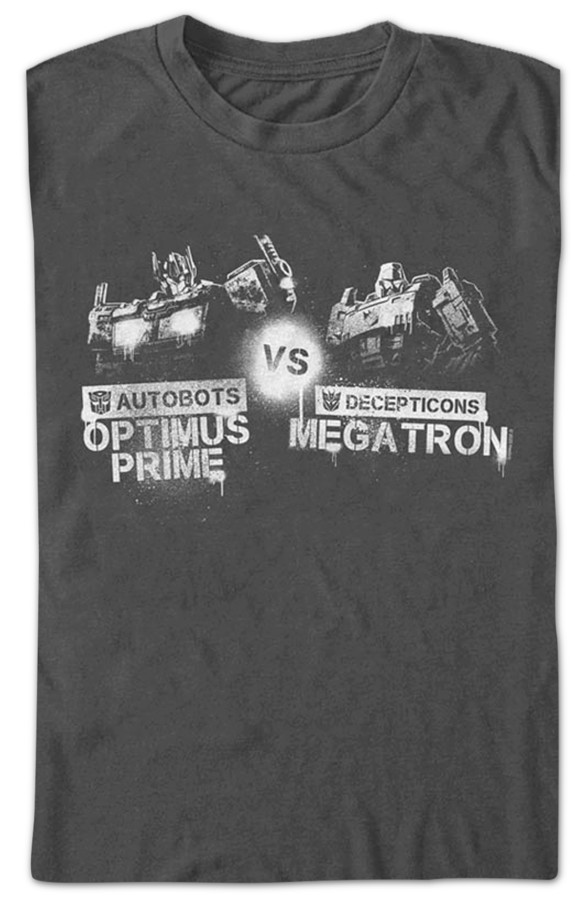 Optimus Prime vs Megatron Transformers T-Shirt