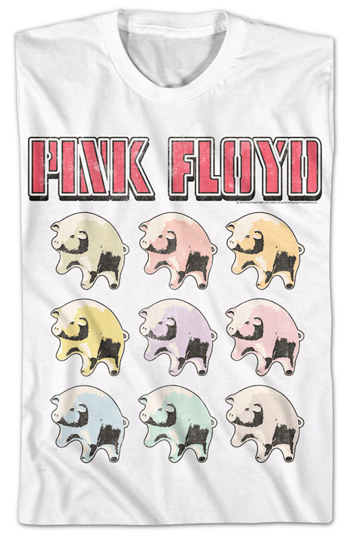 Pig Balloons Collage Pink Floyd T-Shirt